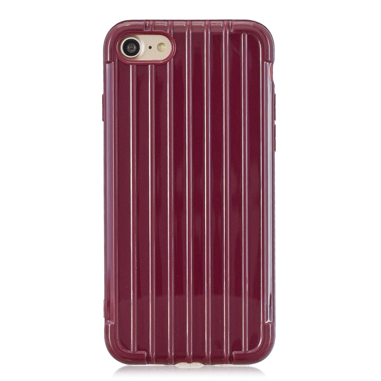 Suitcase Style Striped Soft TPU Case For iPhone SE 2020 & 8 & 7