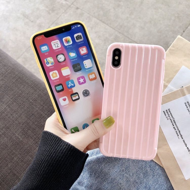 Suitcase Style Striped Soft TPU Case For iPhone SE 2020 & 8 & 7