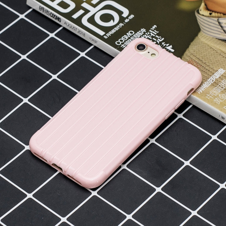 Suitcase Style Striped Soft TPU Case For iPhone SE 2020 & 8 & 7