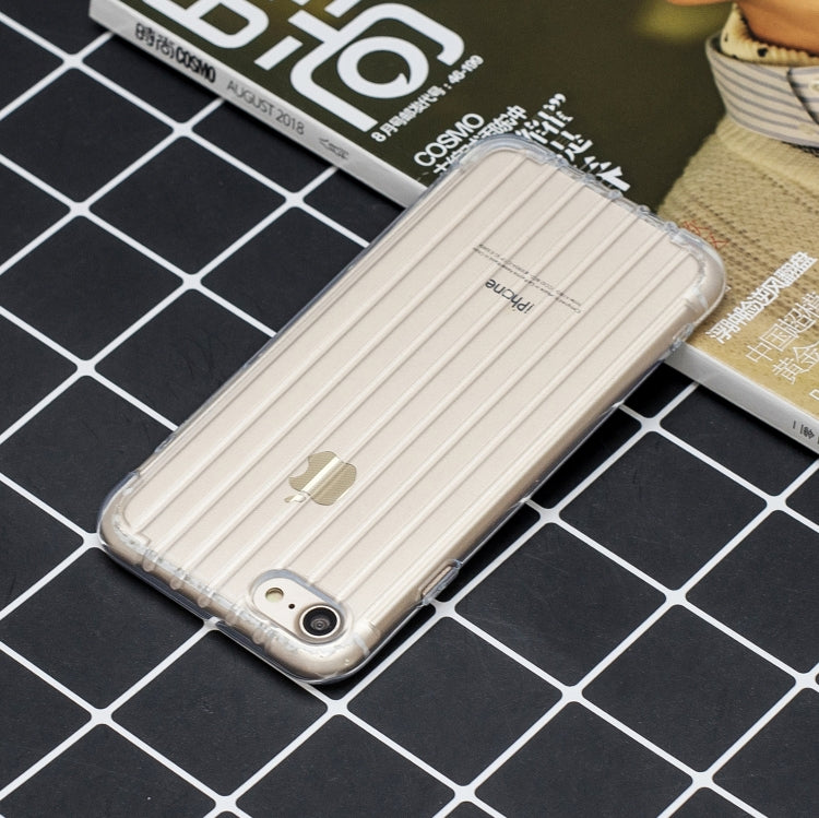 Suitcase Style Striped Soft TPU Case For iPhone SE 2020 & 8 & 7