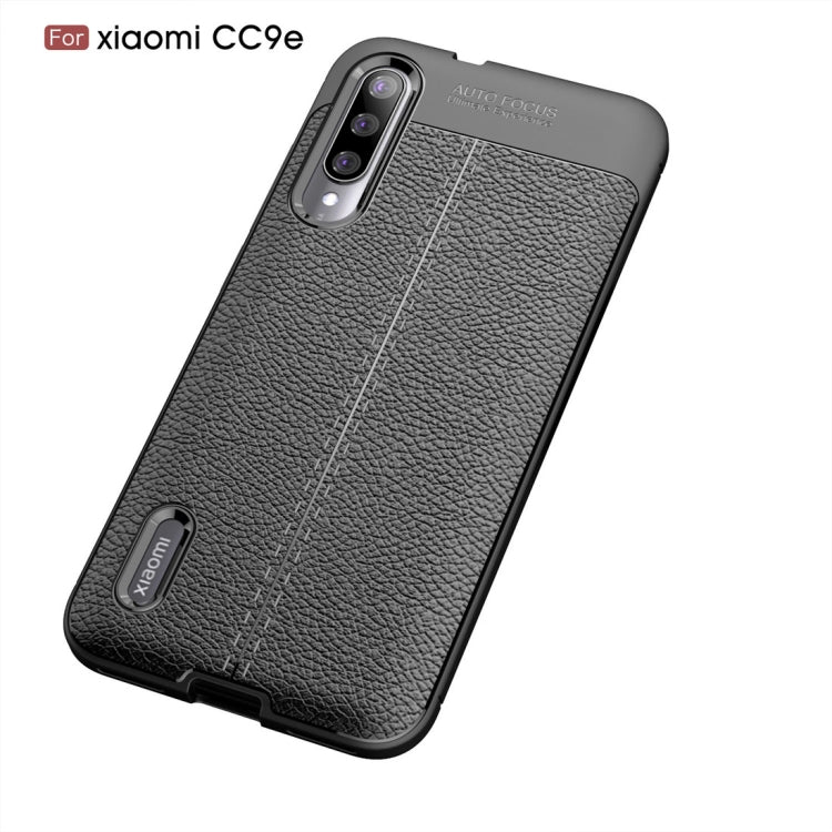 Litchi Texture TPU Shockproof Case for Xiaomi Mi CC9e / Xiaomi A3(Red)