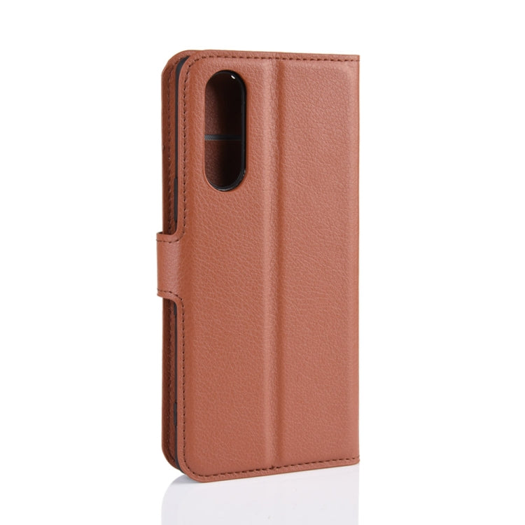 Litchi Texture Horizontal Flip Leather Case for Sony Xperia 2, with Wallet & Holder & Card Slots