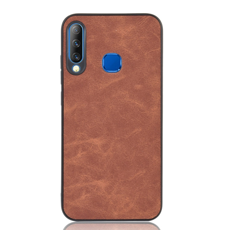 Shockproof Sheep Skin PC + PU + TPU Case For Infinix S4(Brown)