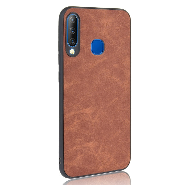 Shockproof Sheep Skin PC + PU + TPU Case For Infinix S4(Brown)