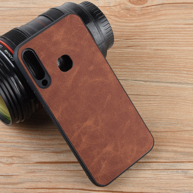 Shockproof Sheep Skin PC + PU + TPU Case For Infinix S4(Brown)