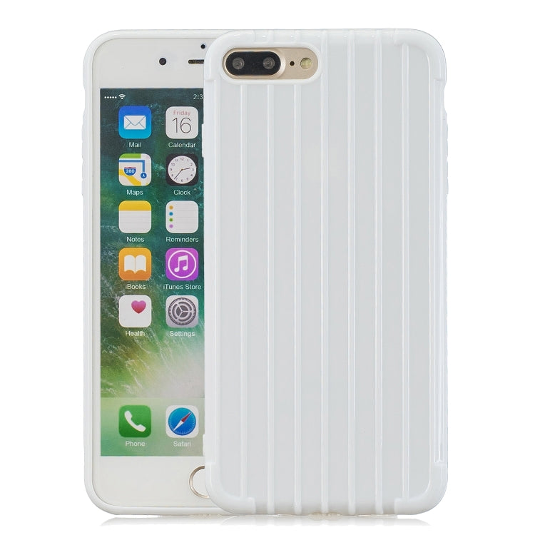 Suitcase Style Striped Soft TPU Case for iPhone 8 Plus & 7 Plus