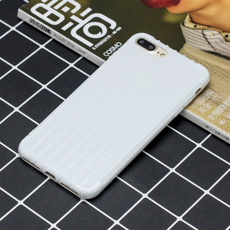 Suitcase Style Striped Soft TPU Case for iPhone 8 Plus & 7 Plus