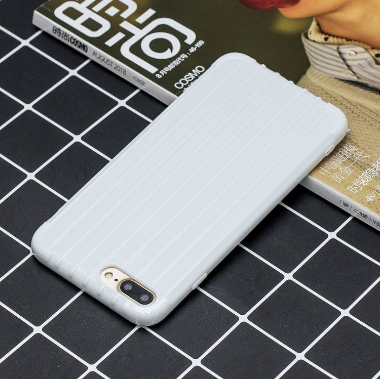 Suitcase Style Striped Soft TPU Case for iPhone 8 Plus & 7 Plus
