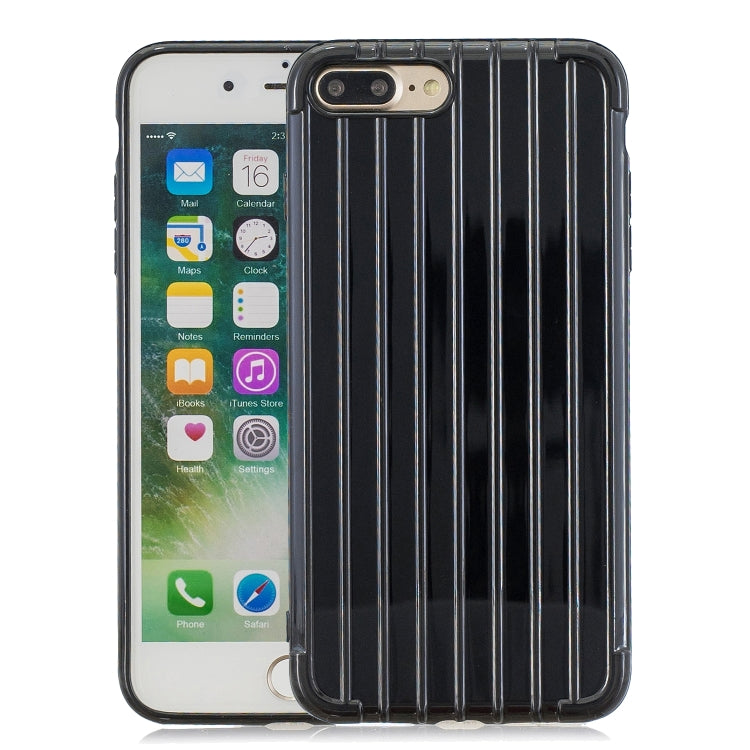 Suitcase Style Striped Soft TPU Case for iPhone 8 Plus & 7 Plus