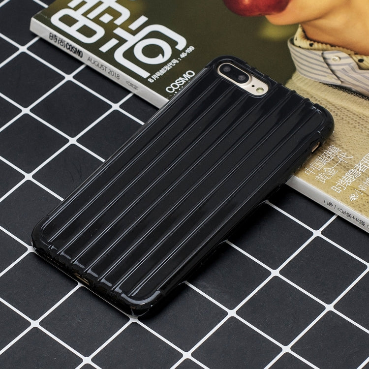 Suitcase Style Striped Soft TPU Case for iPhone 8 Plus & 7 Plus