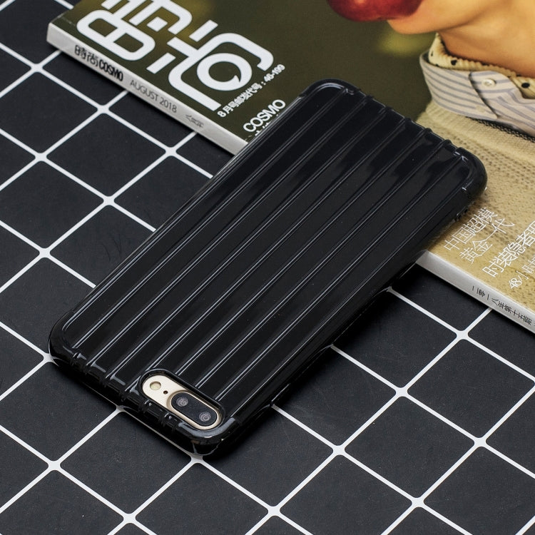 Suitcase Style Striped Soft TPU Case for iPhone 8 Plus & 7 Plus