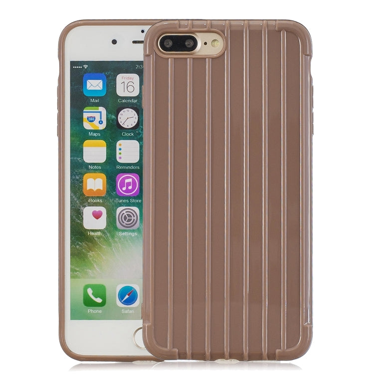 Suitcase Style Striped Soft TPU Case for iPhone 8 Plus & 7 Plus