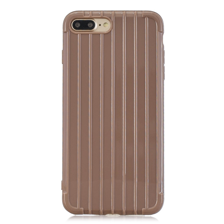 Suitcase Style Striped Soft TPU Case for iPhone 8 Plus & 7 Plus
