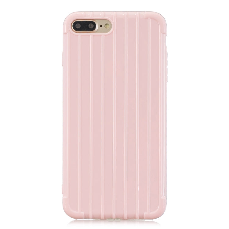 Suitcase Style Striped Soft TPU Case for iPhone 8 Plus & 7 Plus