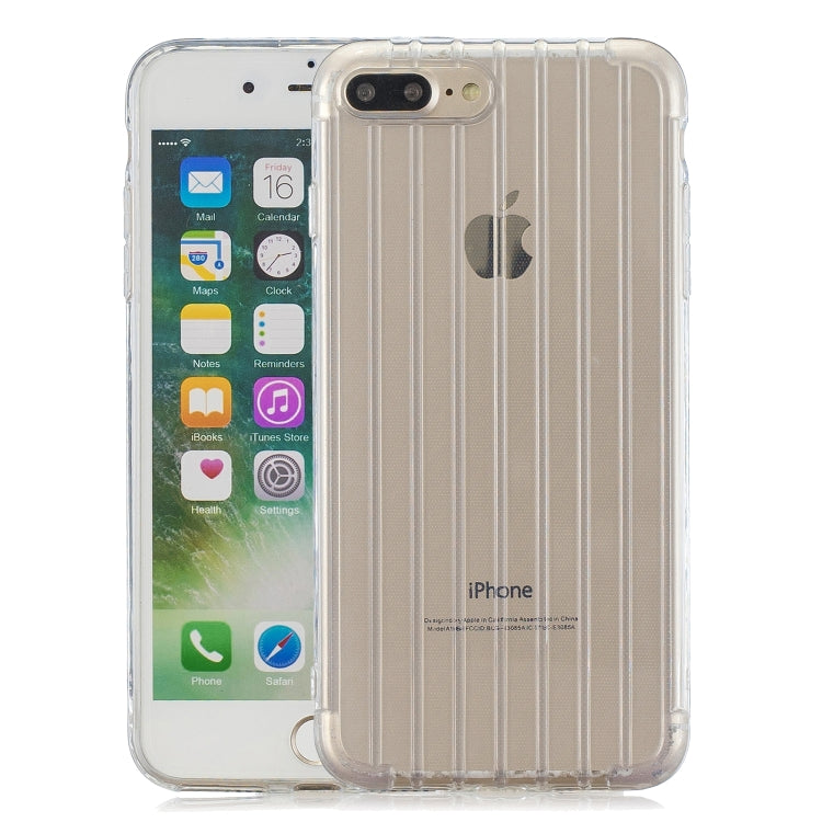 Suitcase Style Striped Soft TPU Case for iPhone 8 Plus & 7 Plus