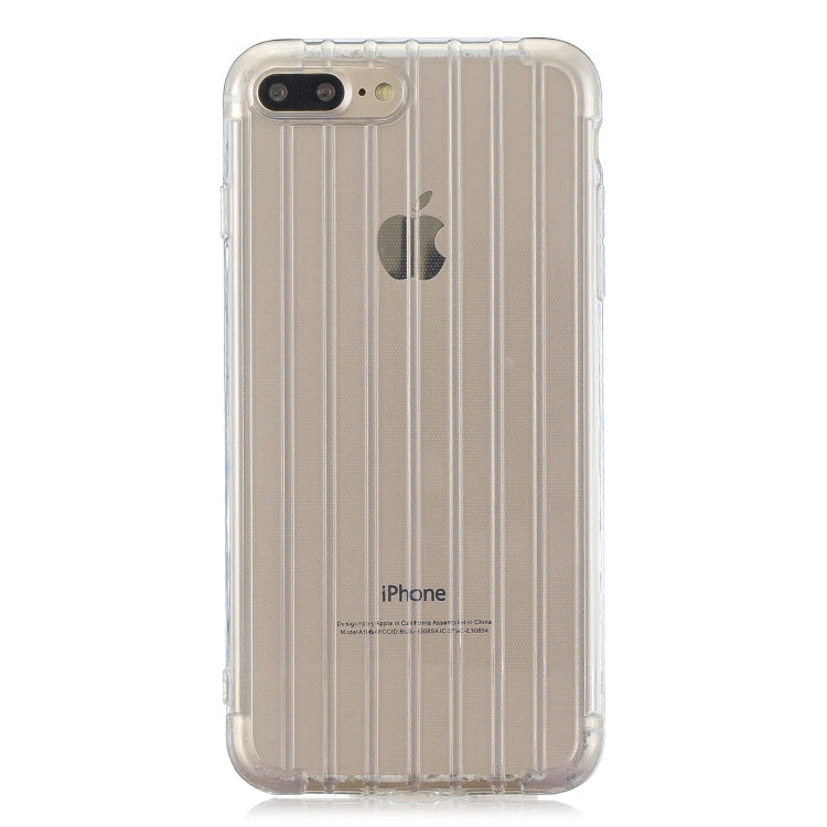 Suitcase Style Striped Soft TPU Case for iPhone 8 Plus & 7 Plus
