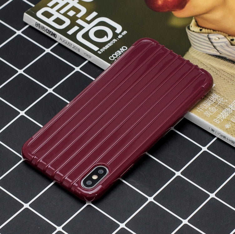 Suitcase Style Striped Soft TPU Case for iPhone 8 Plus & 7 Plus