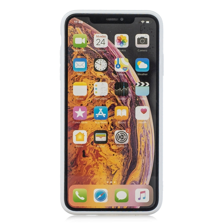 For iPhone X / XS Suitcase Style Striped Soft TPU Case