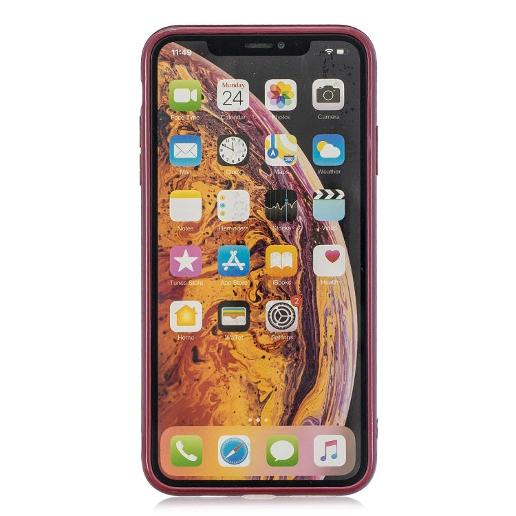 For iPhone X / XS Suitcase Style Striped Soft TPU Case