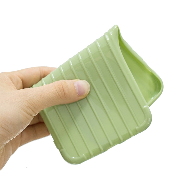For iPhone X / XS Suitcase Style Striped Soft TPU Case