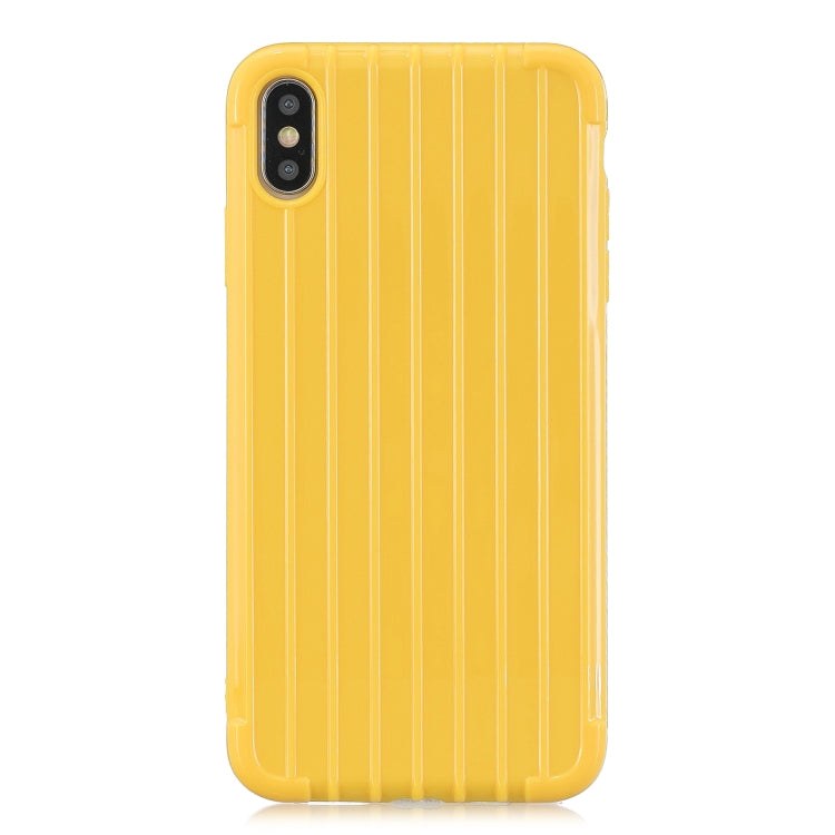For iPhone X / XS Suitcase Style Striped Soft TPU Case