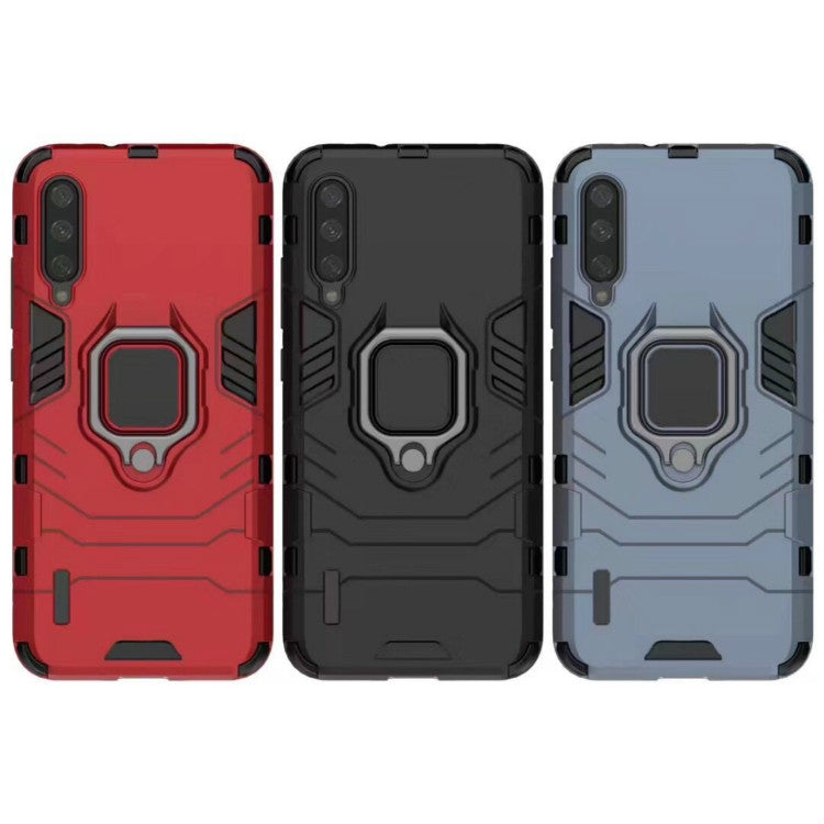 PC + TPU Shockproof Protective Case with Magnetic Ring Holder for Xiaomi Mi CC9 / A3 Lite