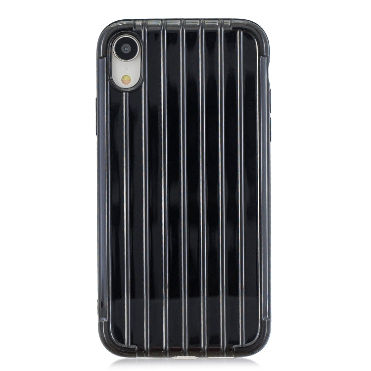 For iPhone XR Suitcase Style Striped Soft TPU Case