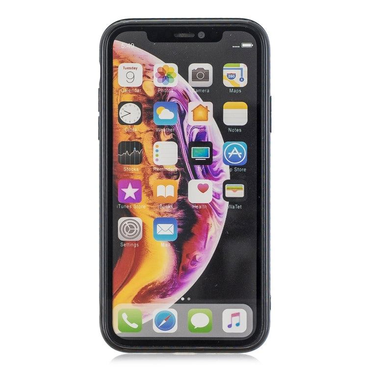 For iPhone XR Suitcase Style Striped Soft TPU Case