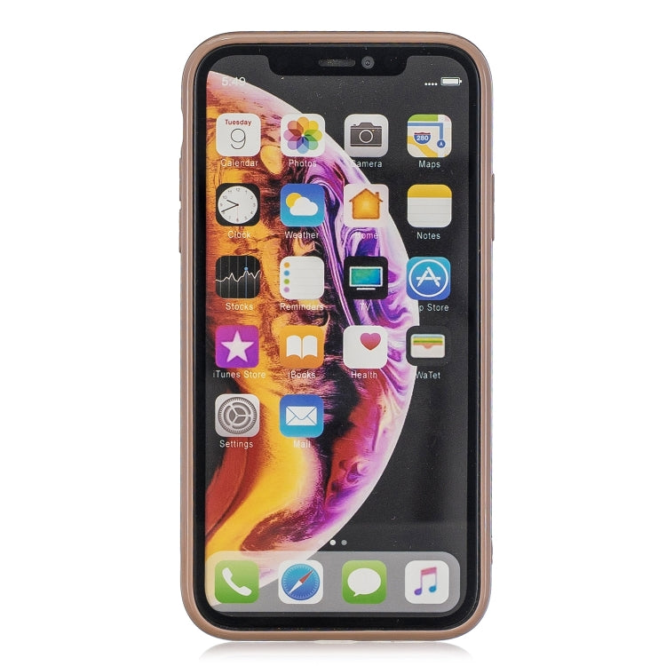For iPhone XR Suitcase Style Striped Soft TPU Case