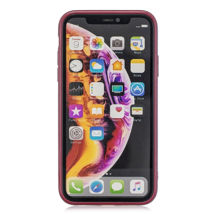 For iPhone XR Suitcase Style Striped Soft TPU Case