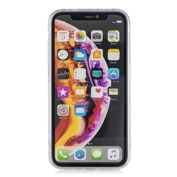 For iPhone XR Suitcase Style Striped Soft TPU Case