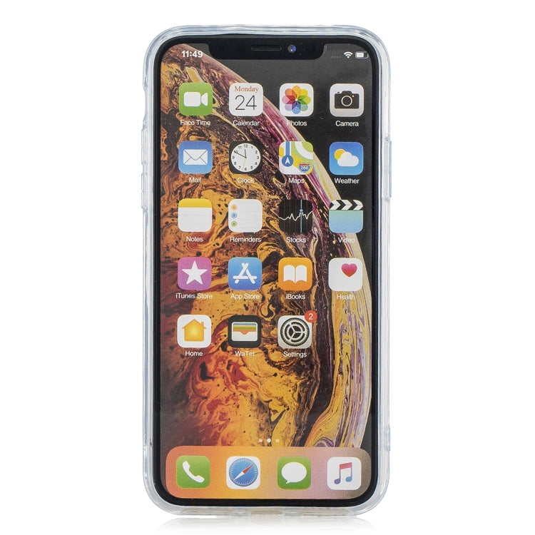 For iPhone XS Max Suitcase Style Striped Soft TPU Case
