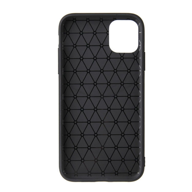 For iPhone 11 Pro Ultra-thin Shockproof Soft TPU + Leather Case(Black)