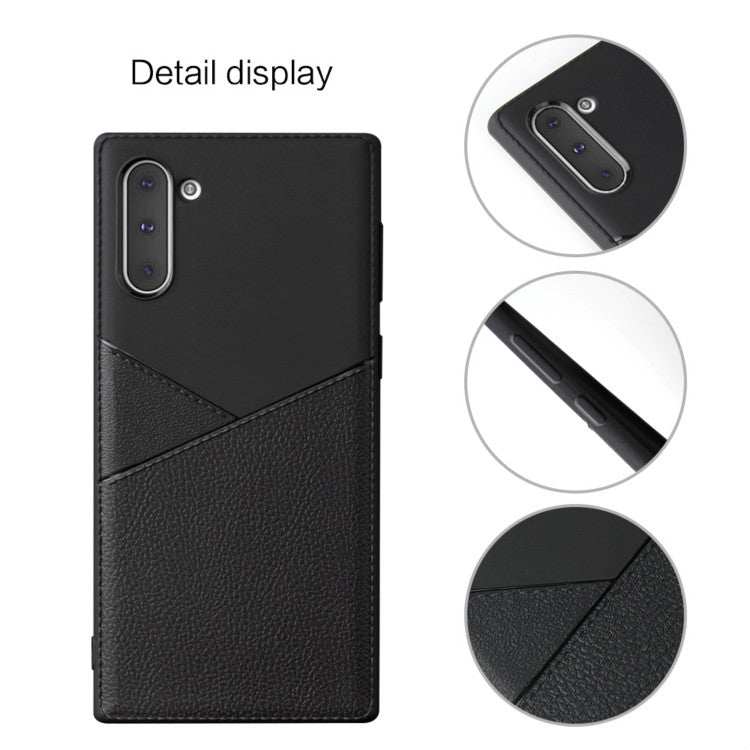 Ultra-thin Shockproof Soft TPU + Leather Case for Galaxy Note10 / Note10 5G(Brown)