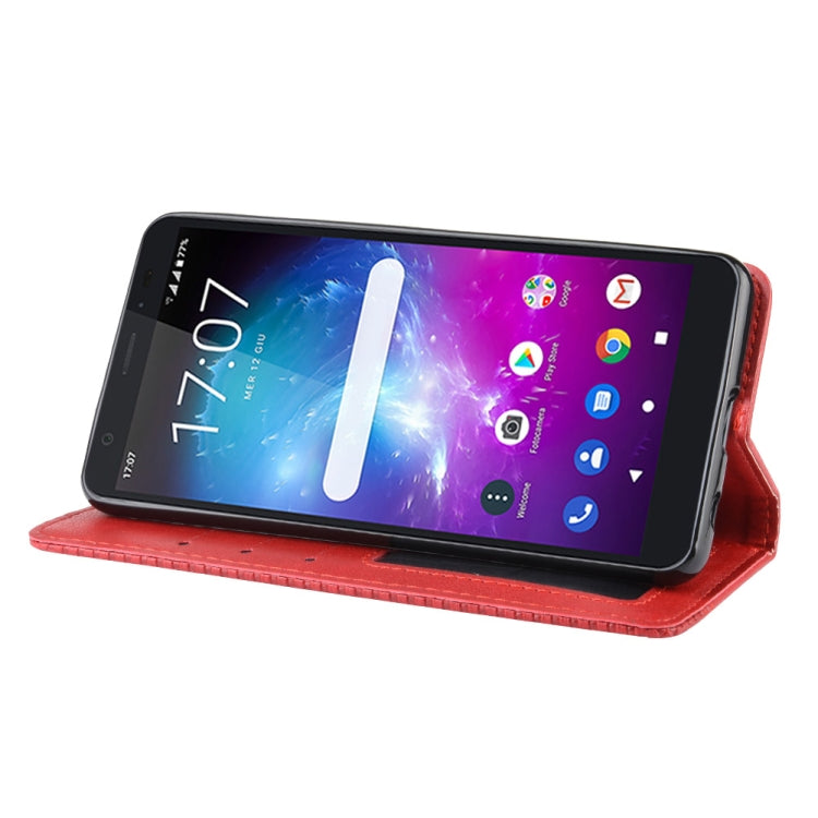 Magnetic Buckle Retro Crazy Horse Texture Horizontal Flip Leather Case for ZTE Blade A5 (2019) , with Holder & Card Slots & Photo Frame