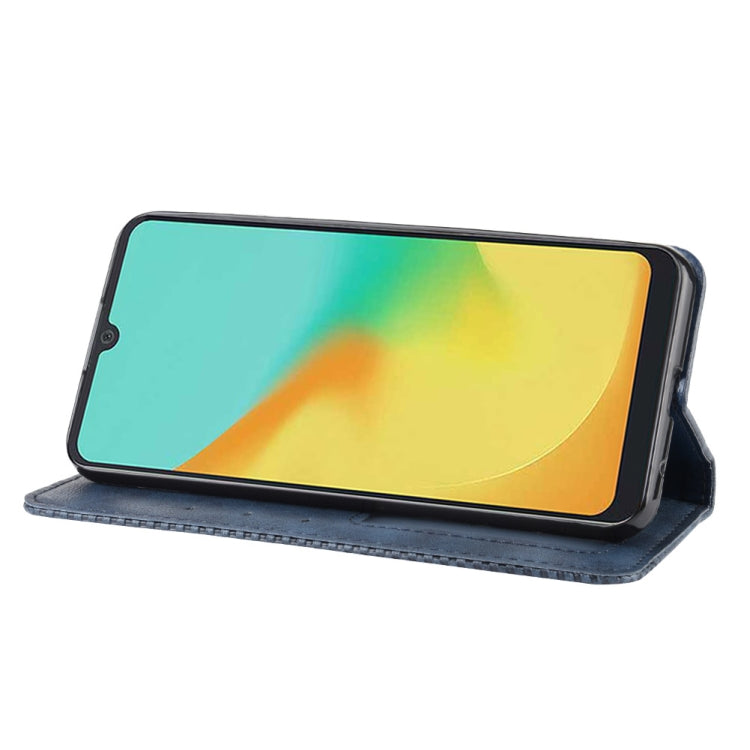 Magnetic Buckle Retro Crazy Horse Texture Horizontal Flip Leather Case for ZTE Blade A7 (2019) , with Holder & Card Slots & Photo Frame