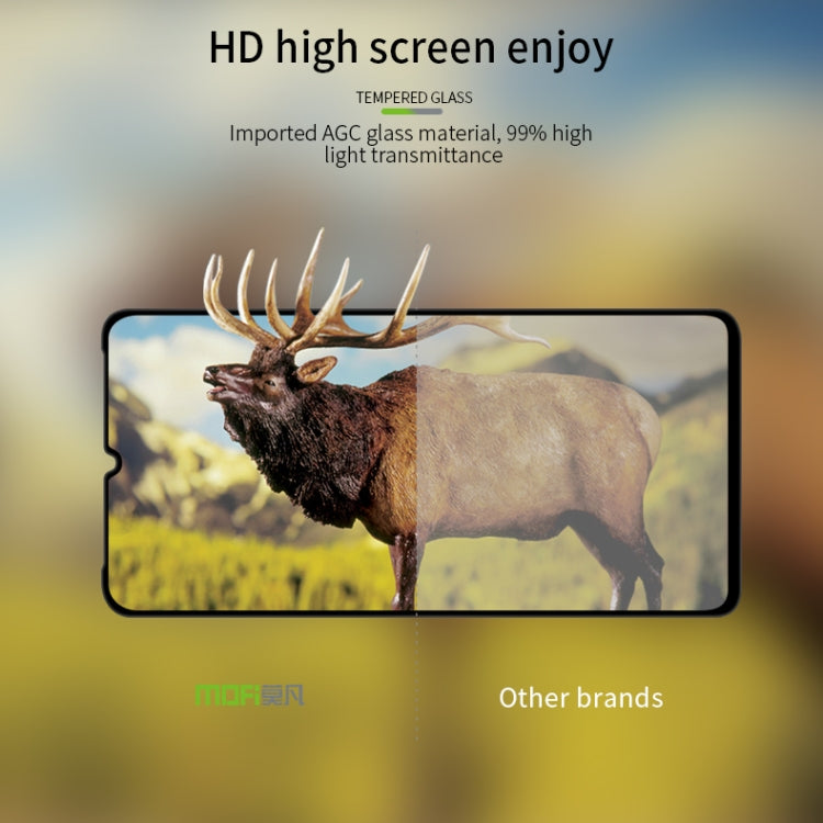 MOFI 9H 3D Explosion-proof Curved Screen Tempered Glass Film for Xiaomi Mi CC9(Black)
