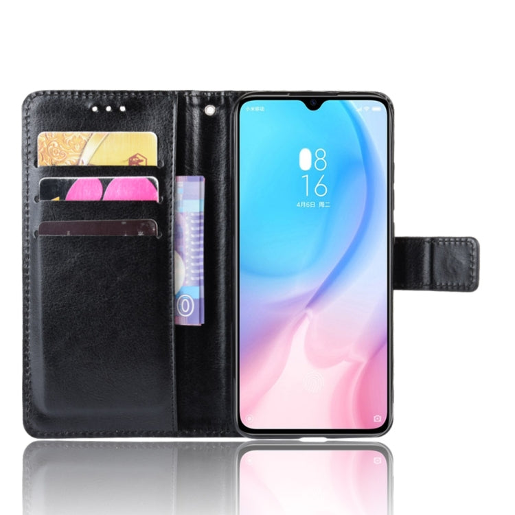 Retro Crazy Horse Texture Horizontal Flip Leather Case for Xiaomi CC9e /A3  , with Holder & Card Slots & Photo Frame