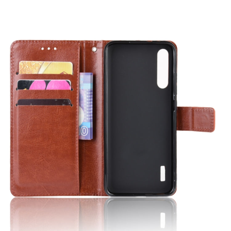 Retro Crazy Horse Texture Horizontal Flip Leather Case for Xiaomi CC9e /A3  , with Holder & Card Slots & Photo Frame