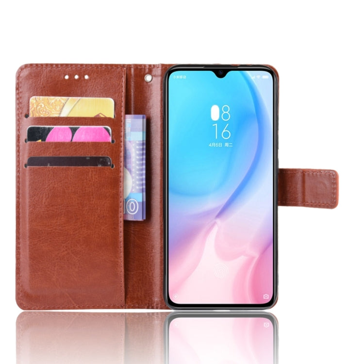 Retro Crazy Horse Texture Horizontal Flip Leather Case for Xiaomi CC9e /A3  , with Holder & Card Slots & Photo Frame