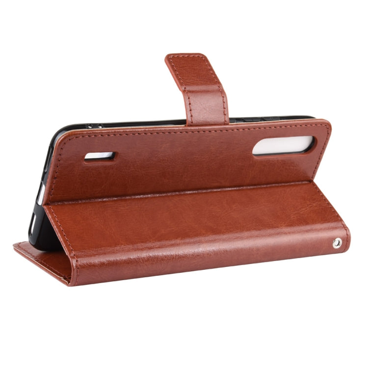 Retro Crazy Horse Texture Horizontal Flip Leather Case for Xiaomi CC9e /A3  , with Holder & Card Slots & Photo Frame