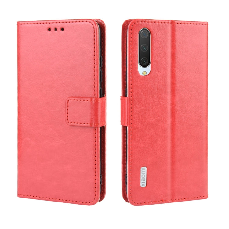 Retro Crazy Horse Texture Horizontal Flip Leather Case for Xiaomi CC9e /A3  , with Holder & Card Slots & Photo Frame