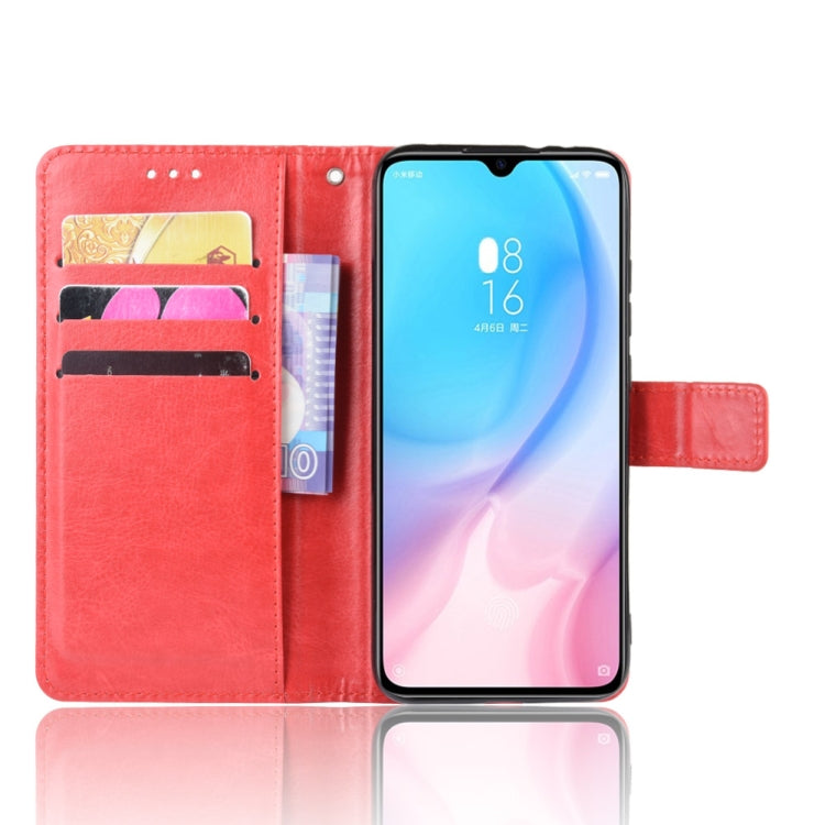 Retro Crazy Horse Texture Horizontal Flip Leather Case for Xiaomi CC9e /A3  , with Holder & Card Slots & Photo Frame