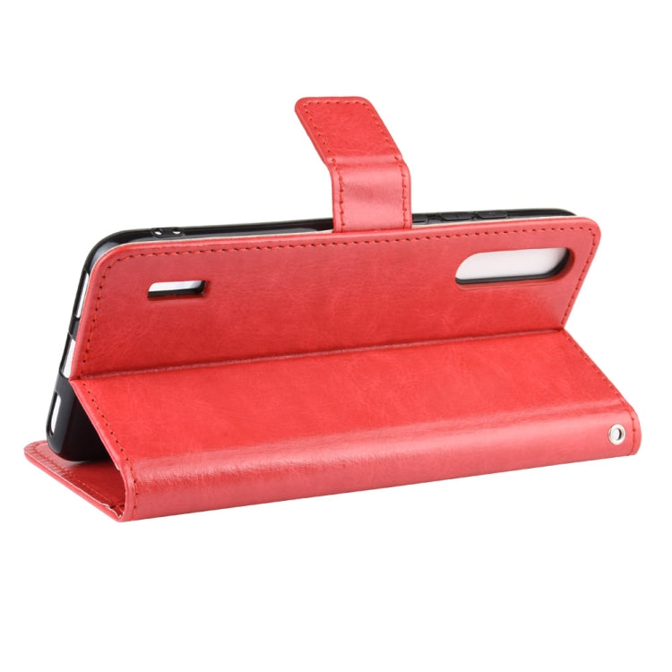 Retro Crazy Horse Texture Horizontal Flip Leather Case for Xiaomi CC9e /A3  , with Holder & Card Slots & Photo Frame