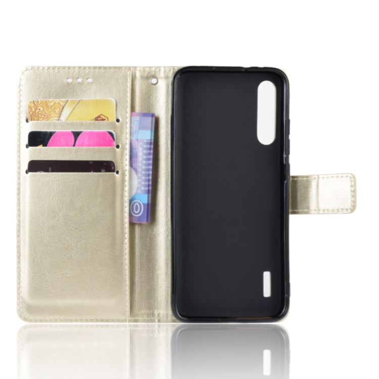 Retro Crazy Horse Texture Horizontal Flip Leather Case for Xiaomi CC9e /A3  , with Holder & Card Slots & Photo Frame
