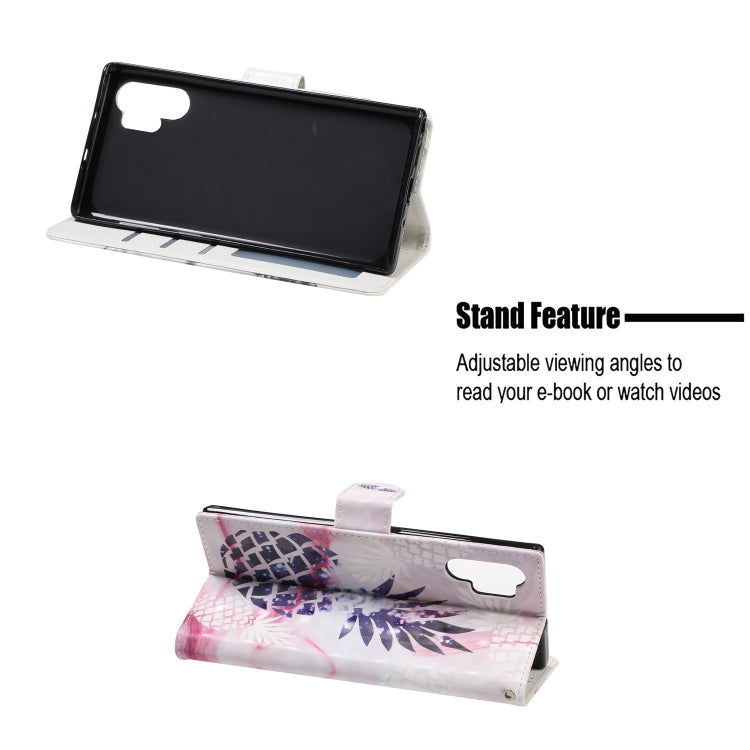 3D Visual Painting Left And Right Open Leather Case for Galaxy Note10+, With Bracket & Card Slot & Wallet & Bracelet