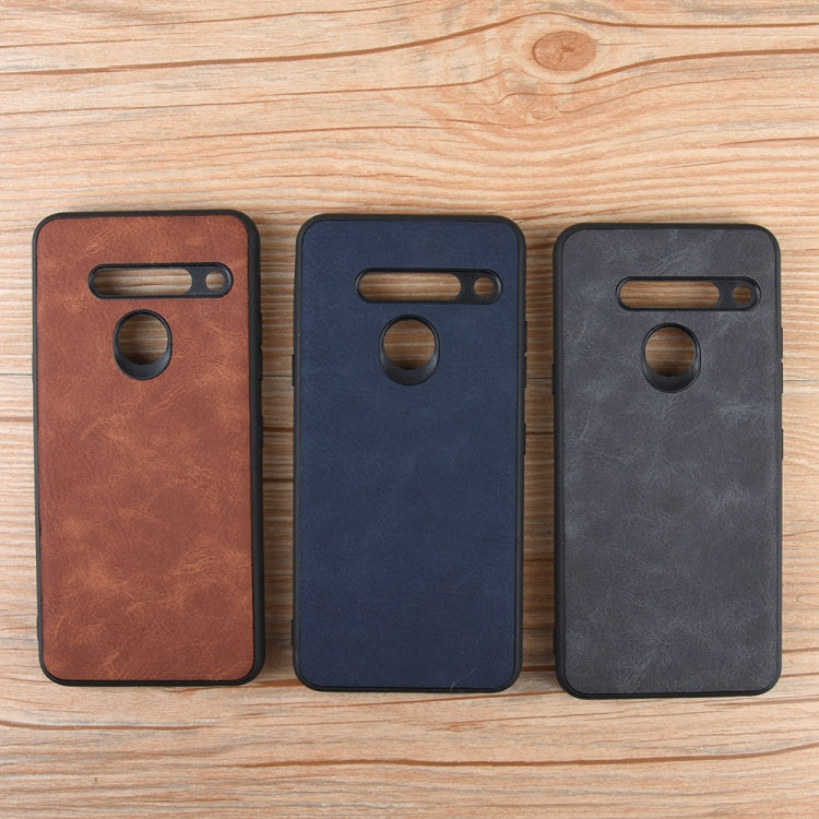 Shockproof Sheep Skin PC + PU + TPU Case For LG G8s ThinQ