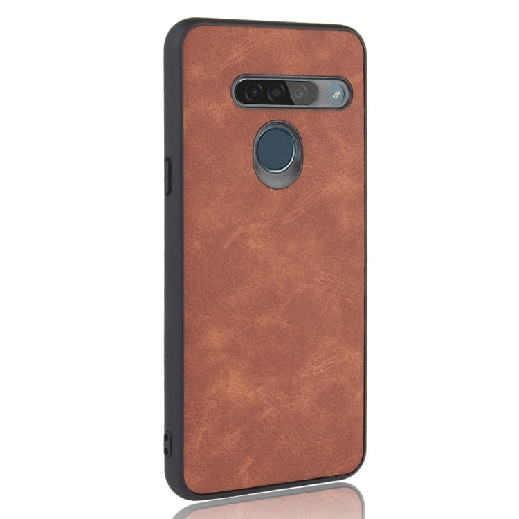 Shockproof Sheep Skin PC + PU + TPU Case For LG G8s ThinQ
