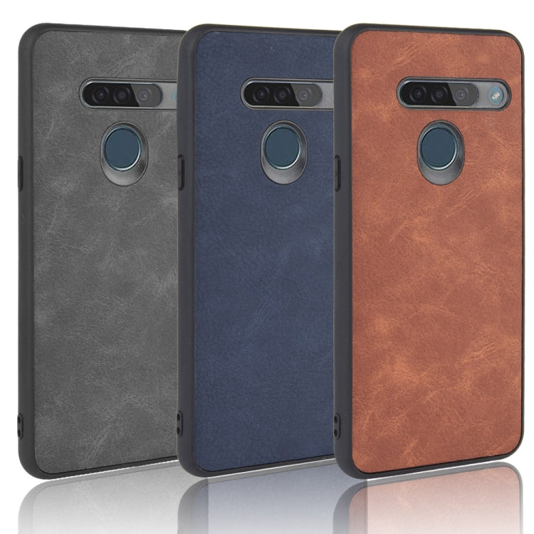 Shockproof Sheep Skin PC + PU + TPU Case For LG G8s ThinQ