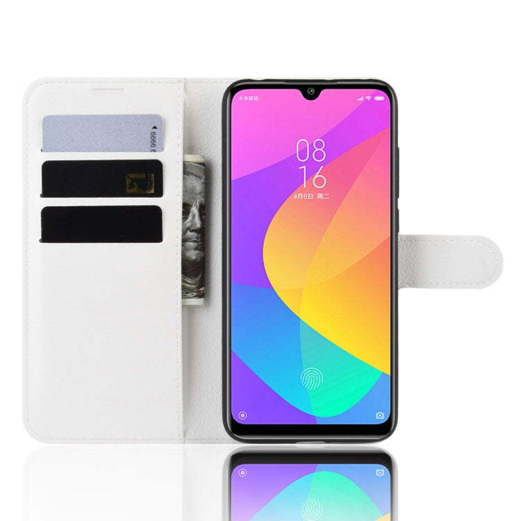 Litchi Texture Horizontal Flip Leather Case for Xiaomi MI CC9e / MI A3, with Wallet & Holder & Card Slots